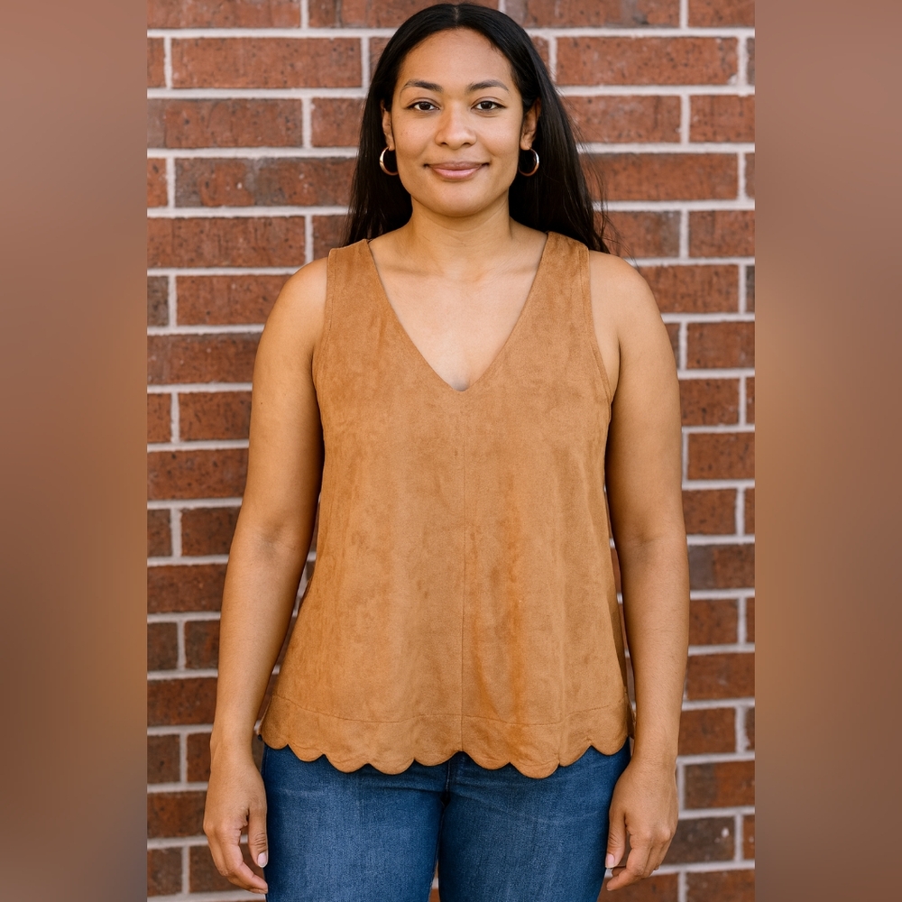 Monteau Tan Scallop‎ Tank Size Medium